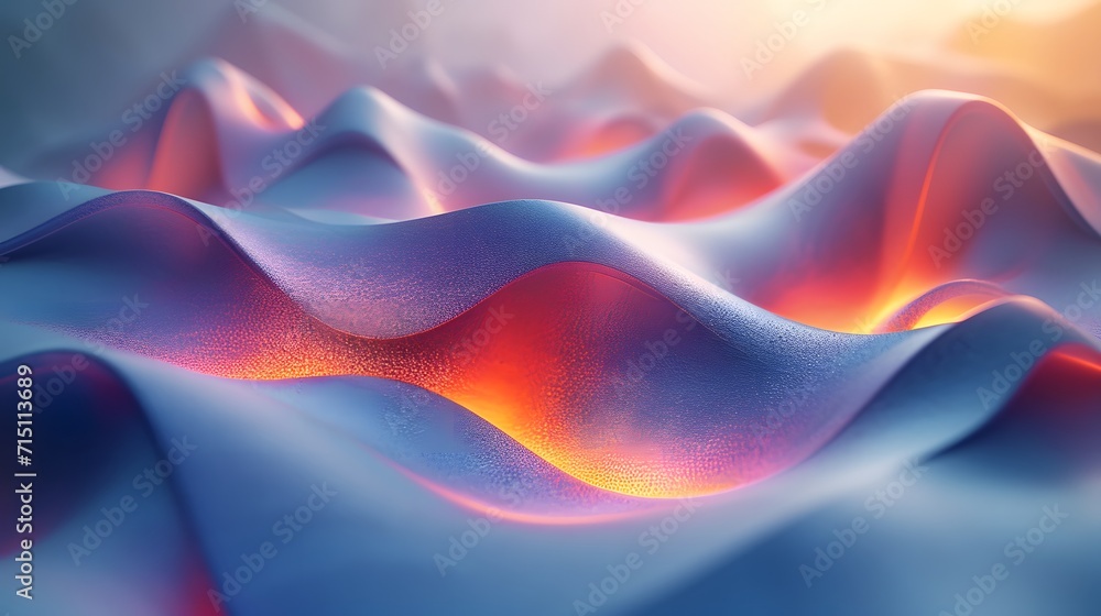 Poster abstract rounded wave surface texture. abstract background with glowing lines wallpaper. abstract co