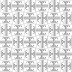 Abstract shapes from lines. Vector graphics for design, prints, decoration, cover, textile, digital wallpaper, web background, wrapping paper, clothing, fabric, packaging, cards.Geometric patterns.