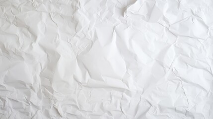 White textured paper background, with crumples and wrinkles, bright Area in the middle for text
