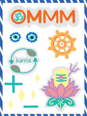 buddhism tantra stikers