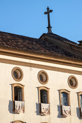 Church of Our Lady of Mount Carmel, built in 1813, one of icons of brazilian baroque architecture. Ouro Preto, Minas Gerais, Brazil