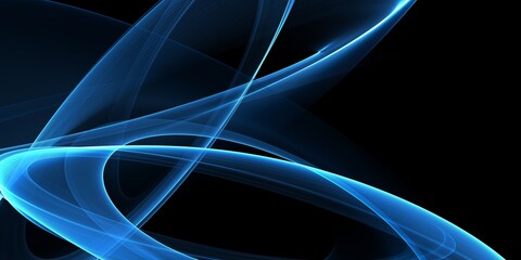 Abstract stylish smooth dynamic blue wave background
