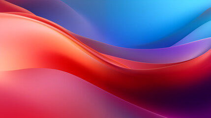 Abstract Colorful Waves with Smooth Gradient Flow Background.