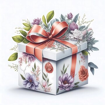 valentine’s day illustration, gift for valentine’s day, beautiful illustration of mother’s day gift, festivity gifts