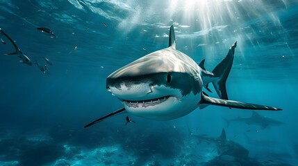 great shark in the sea