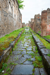 Ancient Street with Ruts - Pompeii - Italy