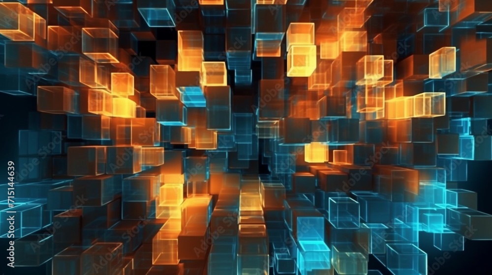 Aufkleber digital abstract background can be used for technology ai generative