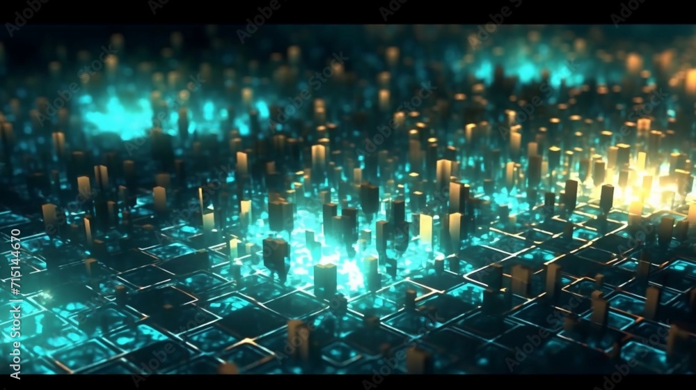 Aufkleber digital abstract background can be used for technology ai generative