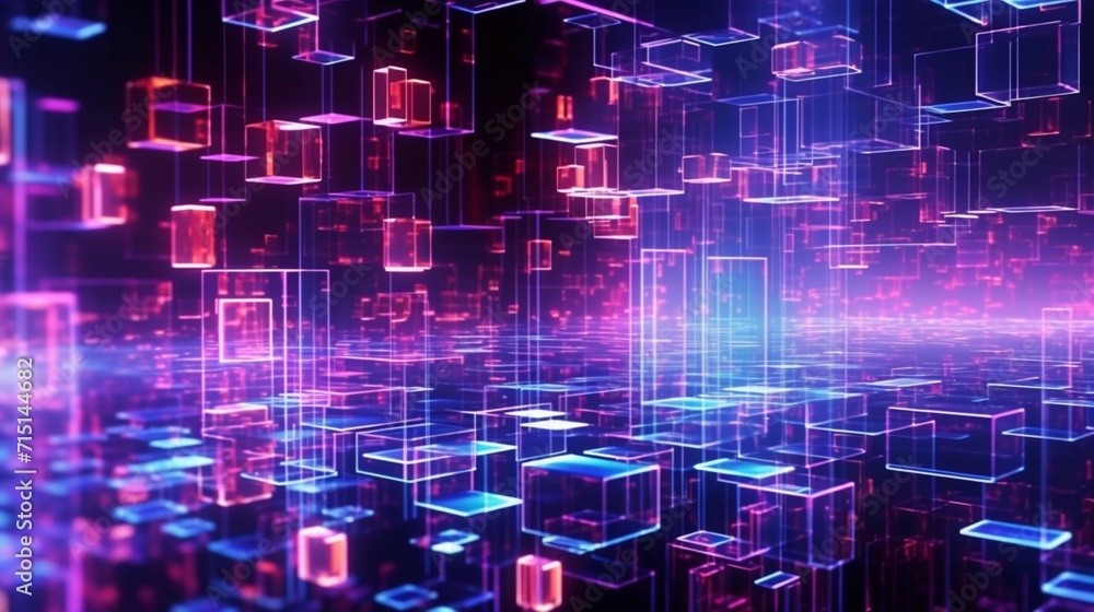 Aufkleber digital abstract background can be used for technology ai generative