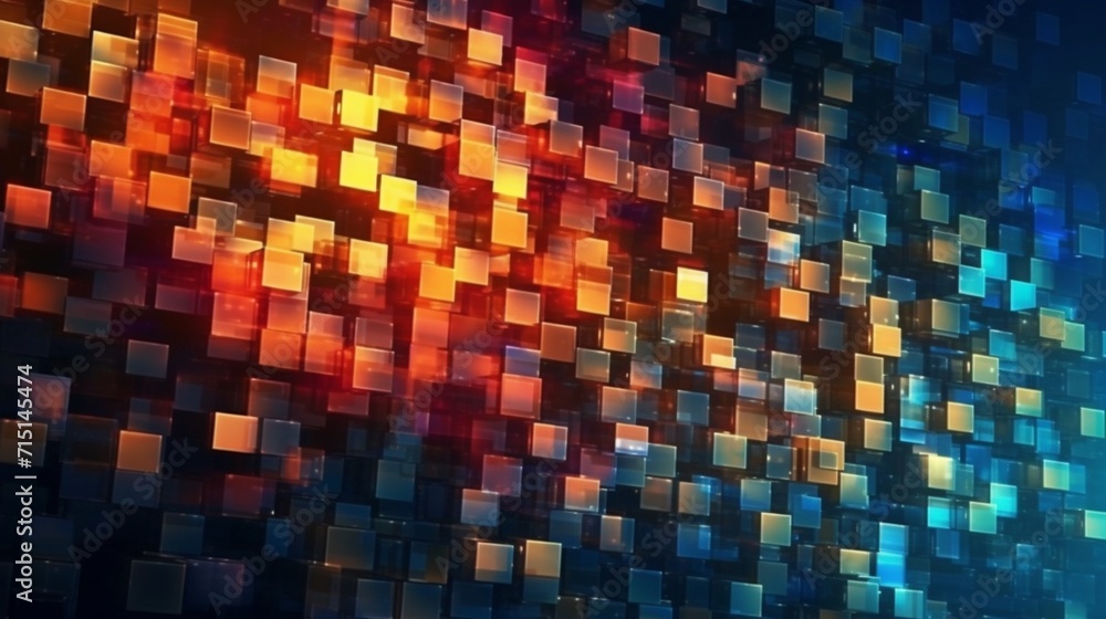 Poster digital abstract background can be used for technology ai generative