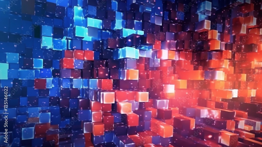 Poster digital abstract background can be used for technology ai generative