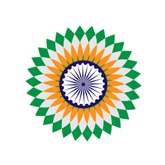 India Independence and Republic day tri color flower