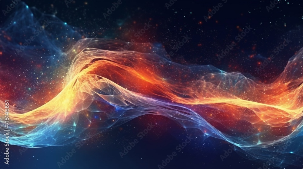 Aufkleber digital abstract background can be used in the description ai generative