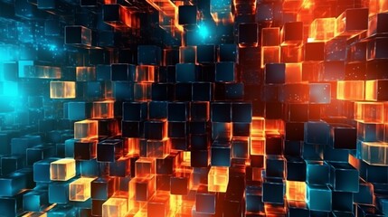 Digital abstract background Can be used in the description Ai Generative