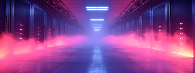 Water Spewing Out of a Long Hallway Creates a Dramatic Scene