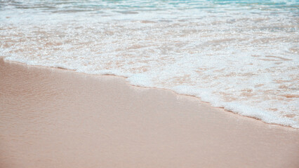 Fototapeta na wymiar tropical beach sea sand sky and summer day, vacation concept