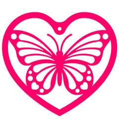 Butterfly in a heart