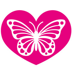 Butterfly in a heart