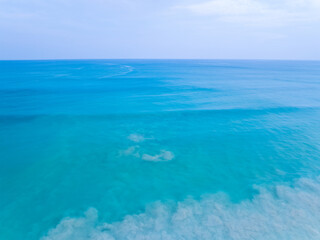 Tropical sea beach landscape blue sky white clouds background,Summer sea beach background