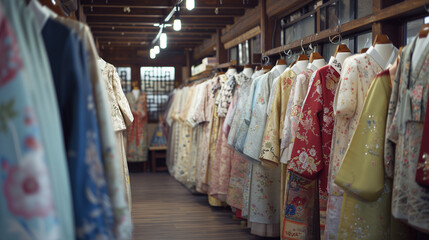 Colors of Tradition: A Hanbok Store in a Korean Market