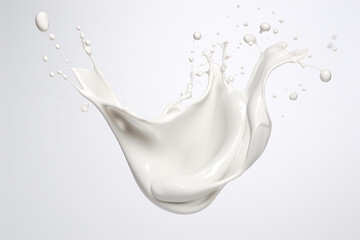 Milk Splashing in a Burst of Creamy Elegance, Capture the Dynamic Beauty of Dairy