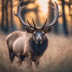 An Elk in the Forest for World Wildlife Day Background