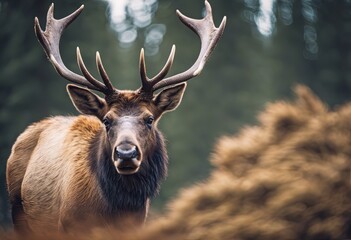 An Elk in the Forest for World Wildlife Day Background