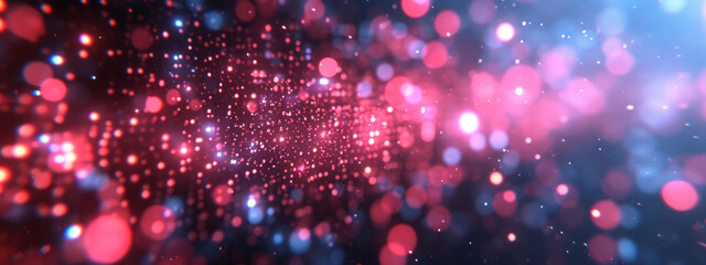 Fototapeta premium Blurry Image of Red and Blue Background - Abstract Art Photography