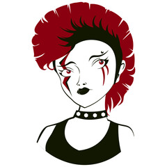 Punk girl Red