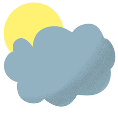 Blue cloud illustration