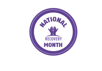 National Recovery Month Vector Artwork