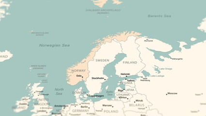 Norway on the world map.