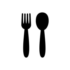 spoon and fork icon vector. spoon, fork and knife icon vector. restaurant icon