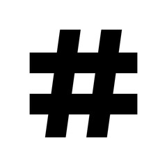 Hashtag icon vector. hashtag symbol