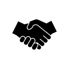 Handshake icon vector. business handshake. contact agreement