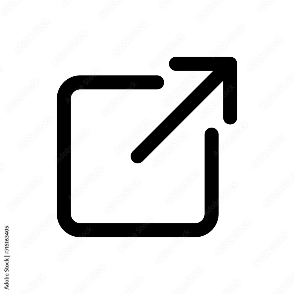 Aufkleber external link icon vector. link icon vector. hyperlink symbol