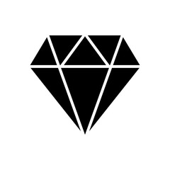Diamond icon vector. diamond gems vector icon.