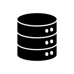 Database icon vector. database vector icon