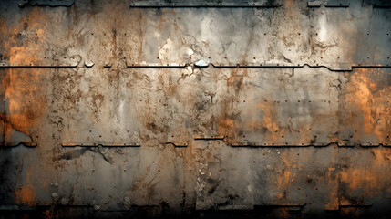Fototapeta premium Old Rusty Background. The Texture is in the Grunge Style. Old Dirty Rusty Metal Surfaces. A Background With a Rough Texture. Disused Metal