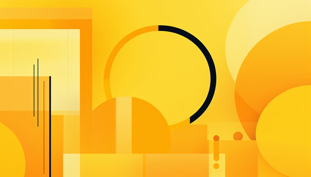 
design a simple background image for a youtube thumbnail, use yellow tone and some simple, abstract shapes.