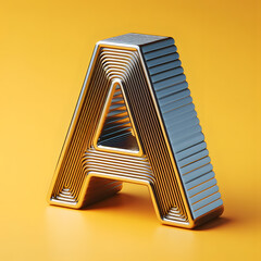 Creative Lettering: The A in Depth, Dimension and Metallic Realism
