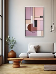Contemporary Geometric Nature Forms Wall Decor: Modern Shapes Art & Abstract Canvas Inspiration