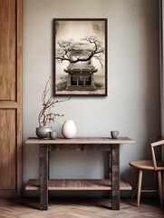 Serene Zen Garden Inspirations Canvas - Peaceful Wall Art, Vintage Japanese Print