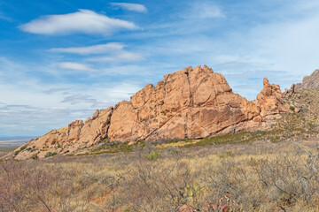 Fototapeta premium Rocky Outcrop in the FootHills of Desert Mountains