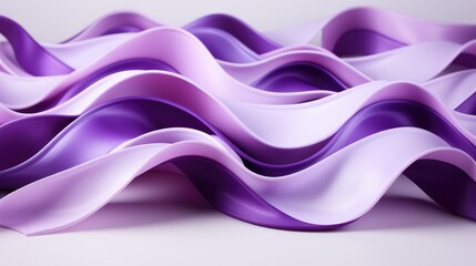 purple ribbon on white background for epilepsy awareness concept - obrazy, fototapety, plakaty