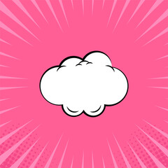 comic cloud background template image