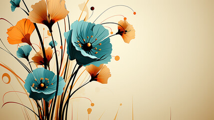 Free_vector_abstract_floral_design_on_a_grunge_backg