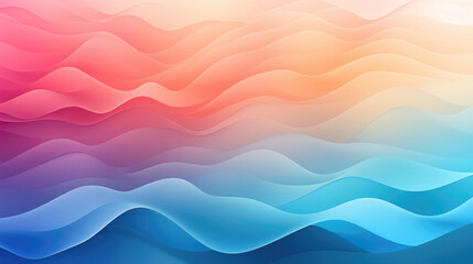 Abstract colorful smooth lines on background futuristic wavy illustration