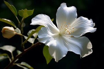 A white flower. Generative AI