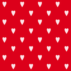 Cute Minimalist Heart Vector Seamless Pattern